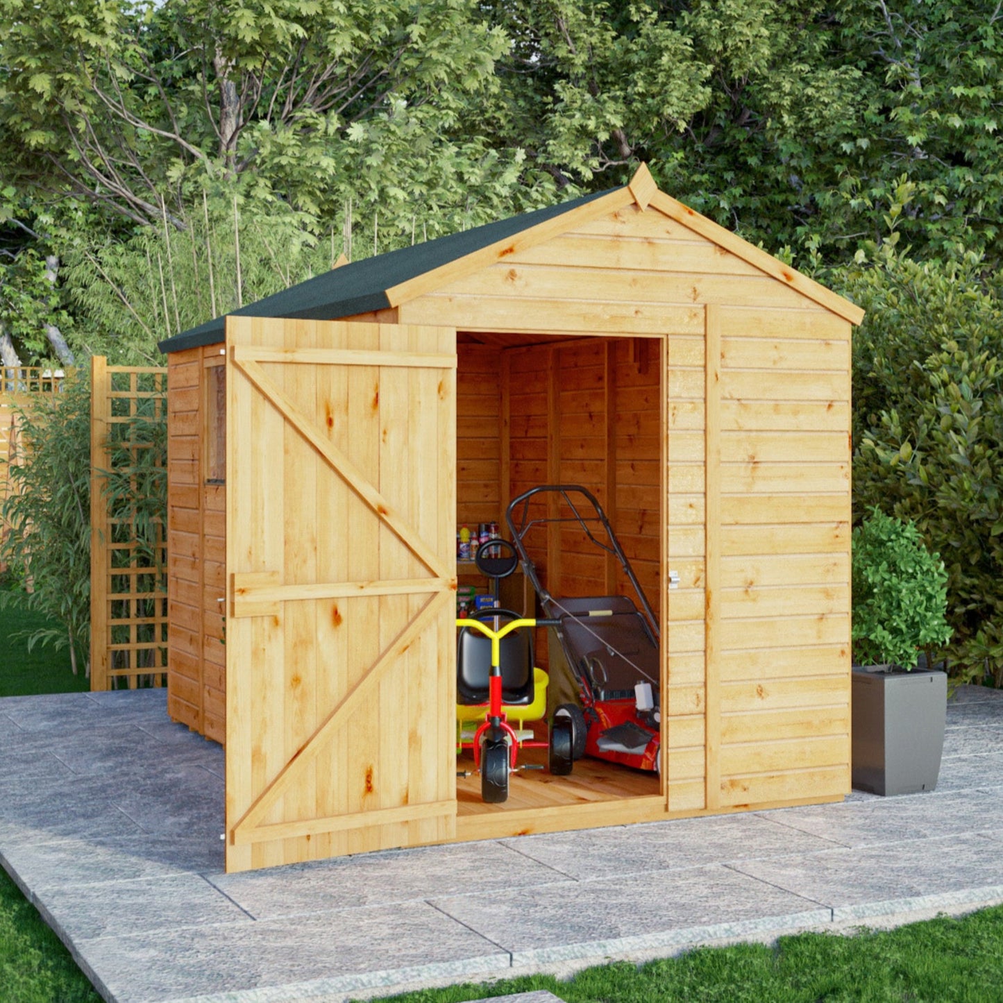 10 x 6 Woodsman Shiplap Apex Wooden Shed