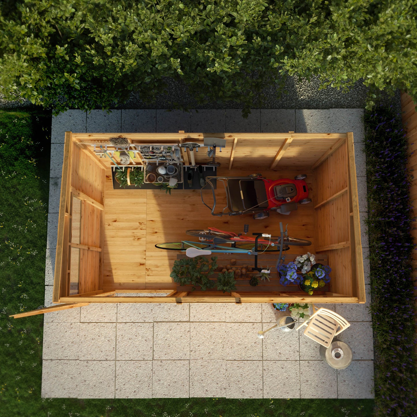10 x 6 Woodsman Shiplap Pent Wooden Shed