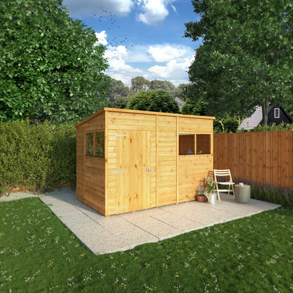 10 x 6 Woodsman Shiplap Pent Wooden Shed