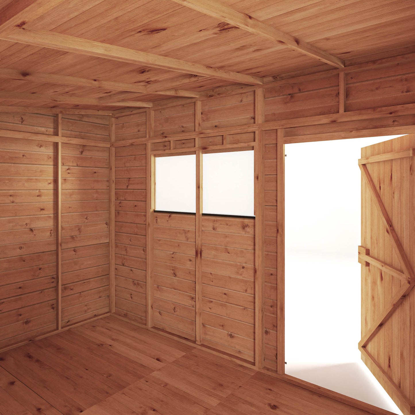 10 x 8 Woodsman Shiplap Pent Wooden Shed