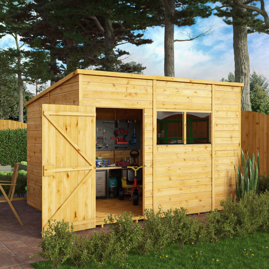 10 x 8 Woodsman Shiplap Pent Wooden Shed