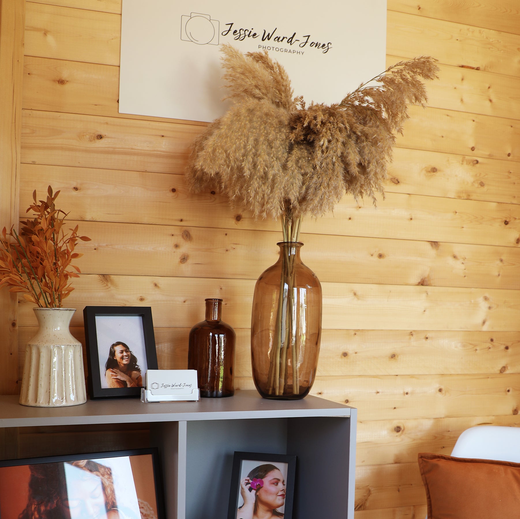 A log cabin being used as a photography studio