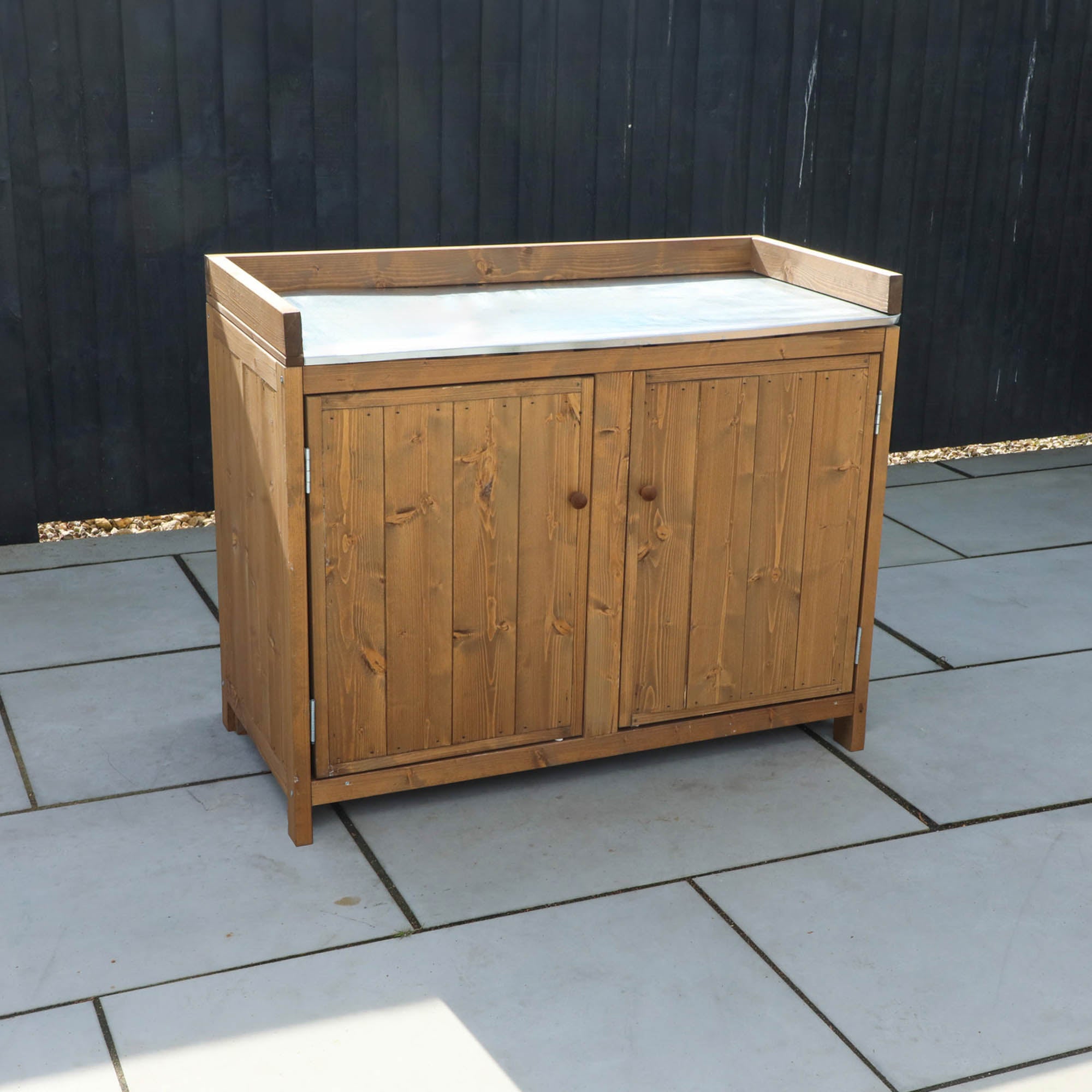 Outdoor wood cabinet discount
