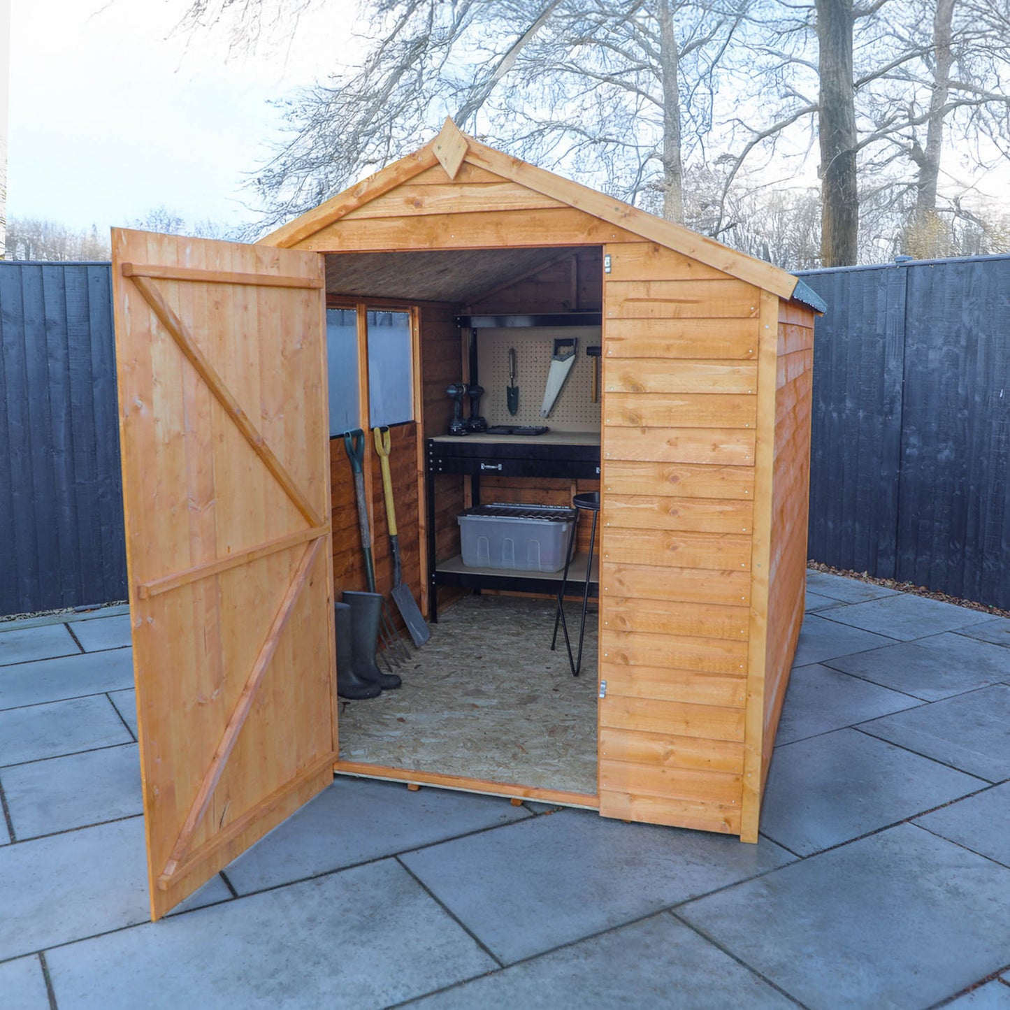 8 x 6 Ultra Value Overlap Apex Wooden Shed