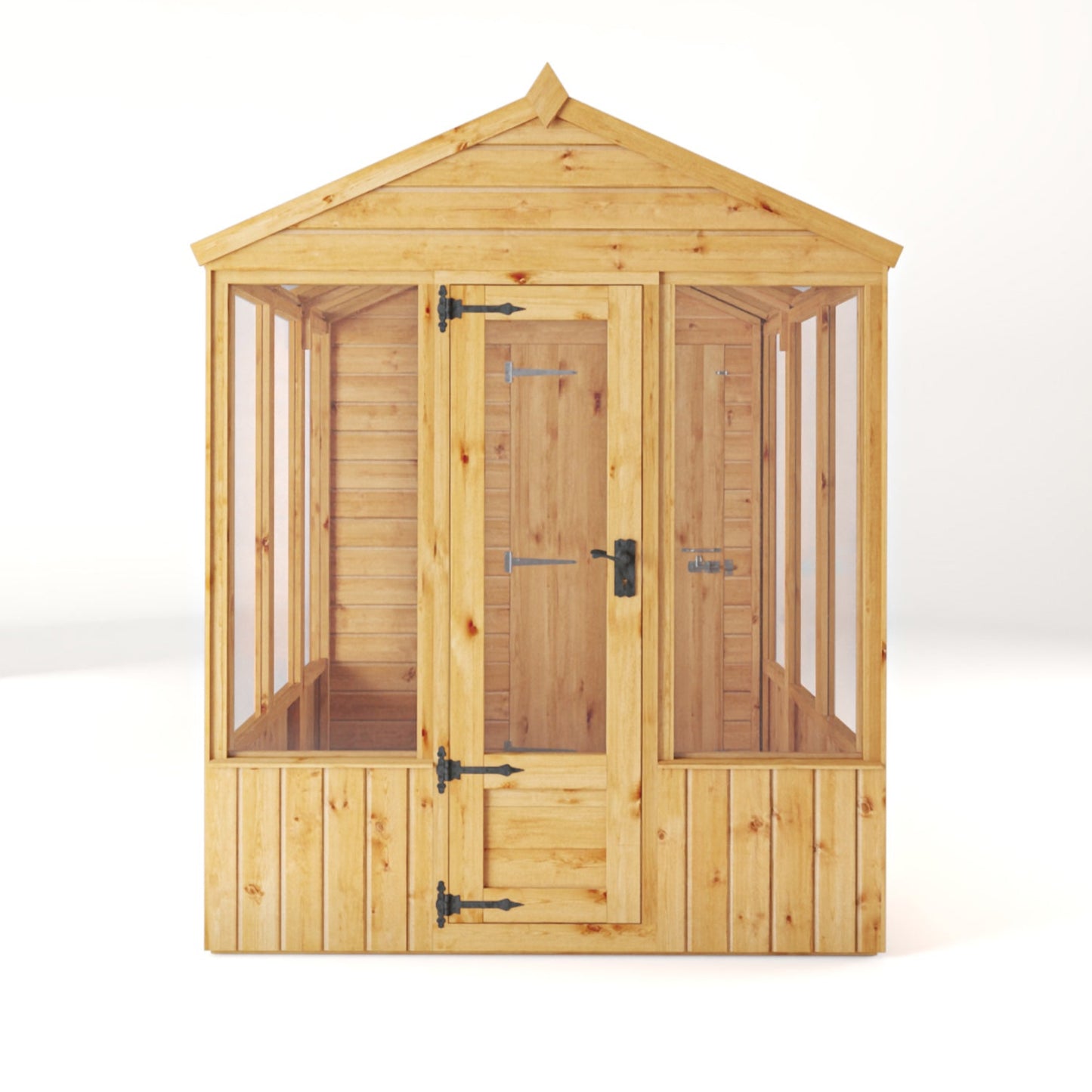 12 x 6 Woodsman Glass Combi Greenhouse with Shed