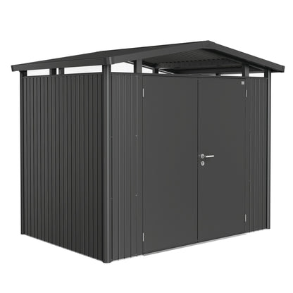 Biohort Panorama 9x6 Double Door Dark Grey Garden Shed