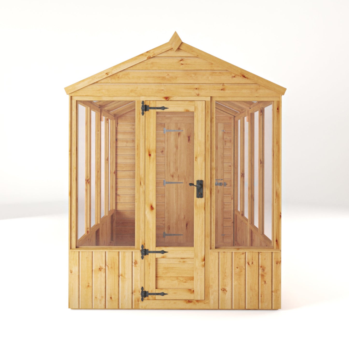 14 x 6 Woodsman Glass Combi Greenhouse with Shed