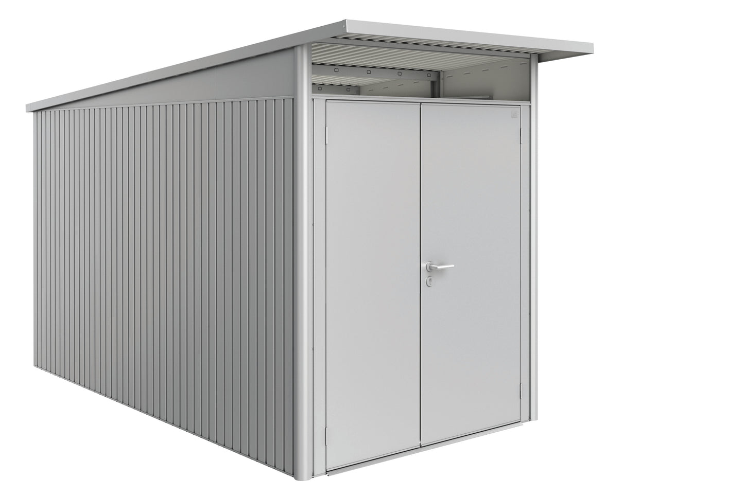 Biohort AvantGarde 6x12 Double Door Metallic Silver Garden Shed