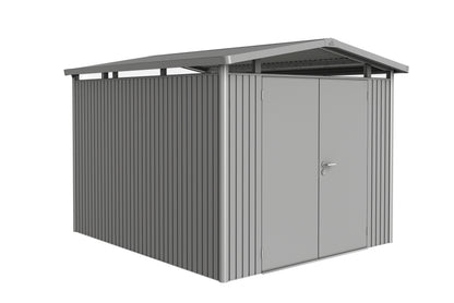 Biohort Panorama 9x10 Double Door Quartz Grey Garden Shed
