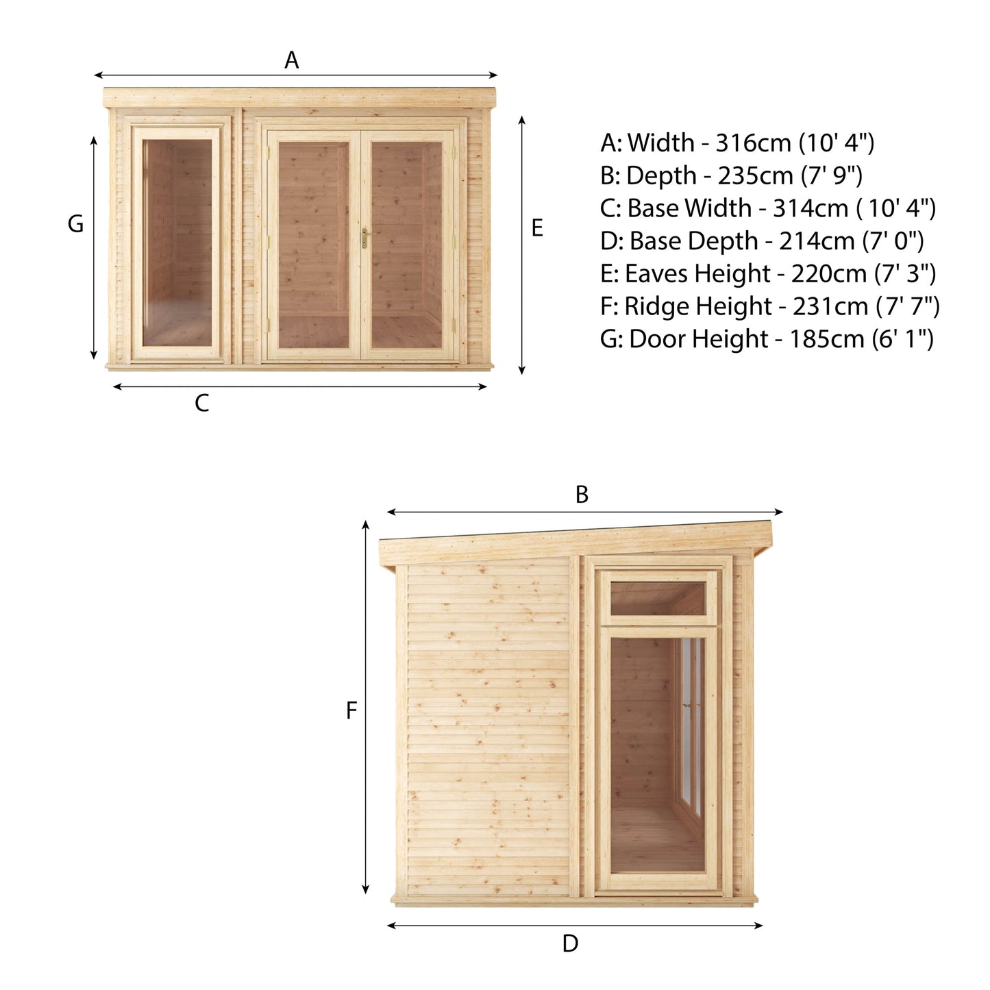 3 x 2m DIY Insulated Garden Room