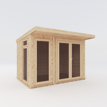 3m x 2m insulated garden room product shot on white background