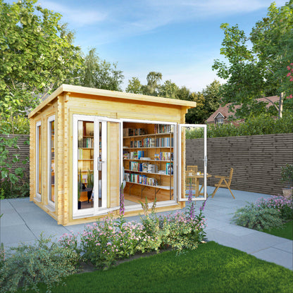 The 3m x 3m Wren Pent Log Cabin
