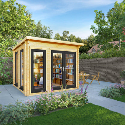 The 3m x 3m Wren Pent Log Cabin