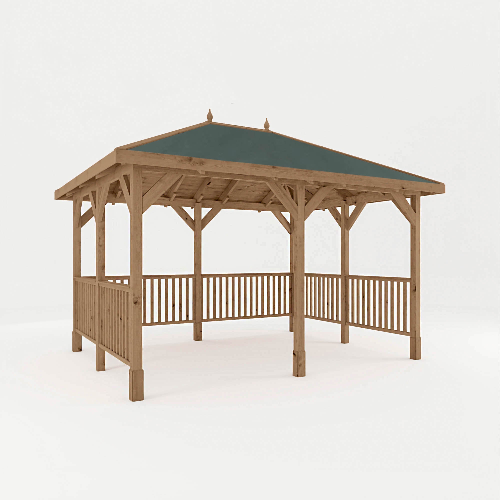 4m x 3m Pressure Treated Gazebo with Tongue & Groove Roof