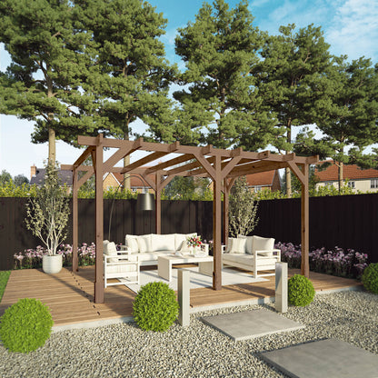 3m x 4m Pressure Treated Pergola