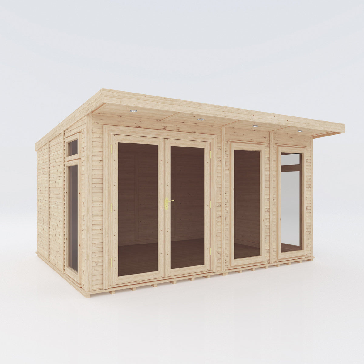 4m x 3m insulated garden room product shot on white background