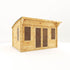 4m x 3m Helios Curved Roof Log Cabin
