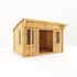 4m x 3m Helios Curved Roof Log Cabin
