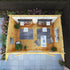 4m x 3m Helios Curved Roof Log Cabin
