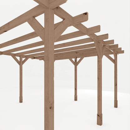 4m x 4m Pressure Treated Pergola