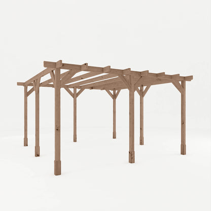 4m x 4m Pressure Treated Pergola