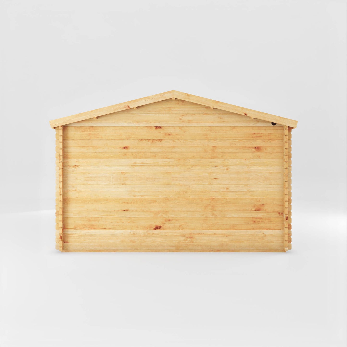 The 5m x 4m Dove Log Cabin with Oak UPVC