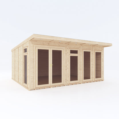 5m x 4m insulated garden room product shot on white background