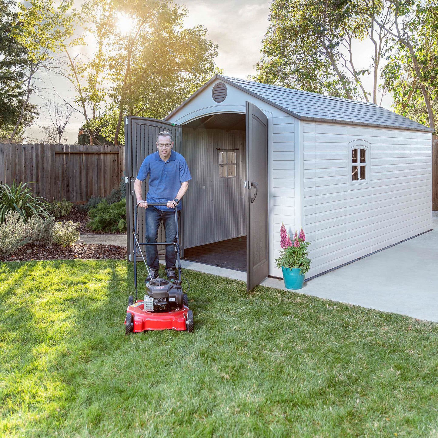 Lifetime 8 x 15' Outdoor Storage Shed