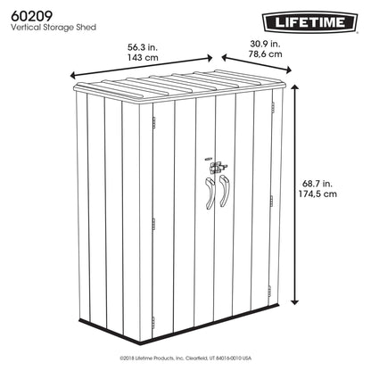 Lifetime Vertical Storage Box - 1500L