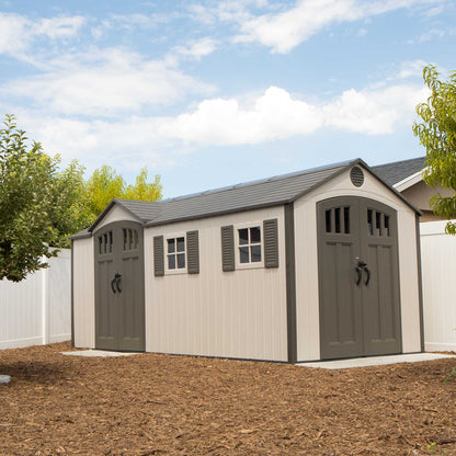 Lifetime 18 x 8 Outdoor Storage Shed with Side Door