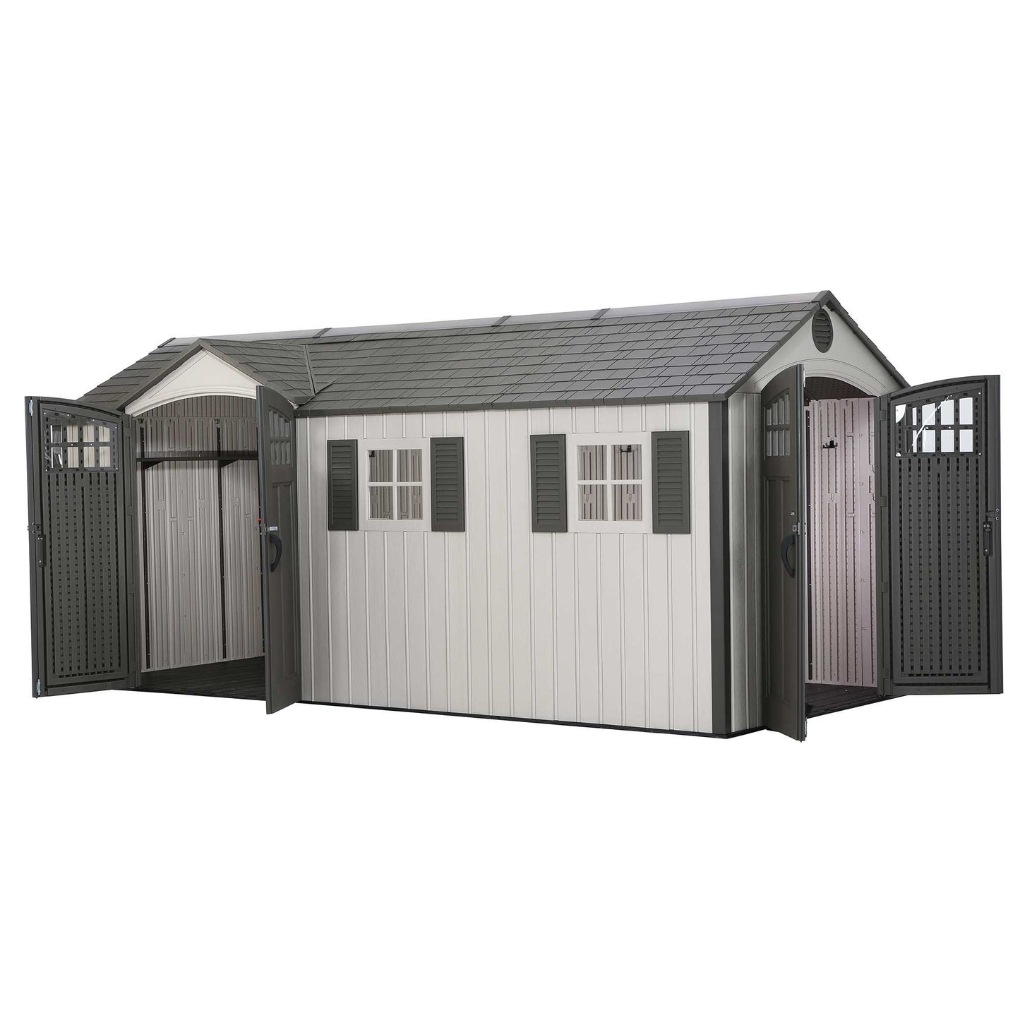 Lifetime 18 x 8 Outdoor Storage Shed with Side Door