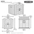 Lifetime 7 x 9.5' Outdoor Storage Shed
