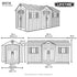 Lifetime 15 x 8' Outdoor Storage Shed with Side Door
