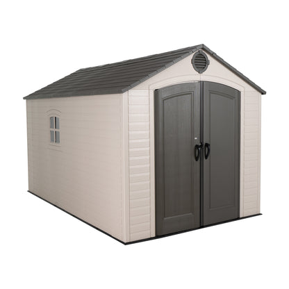 Lifetime 8 x 13' Outdoor Storage Shed - Light Grey