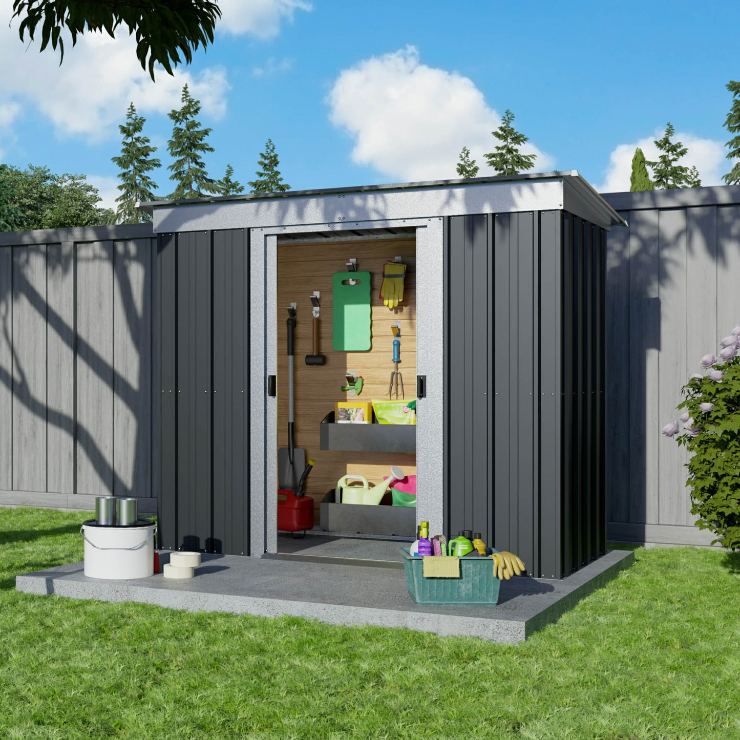 Yardmaster 'Castleton' 6 x 4 Pent Metal Shed
