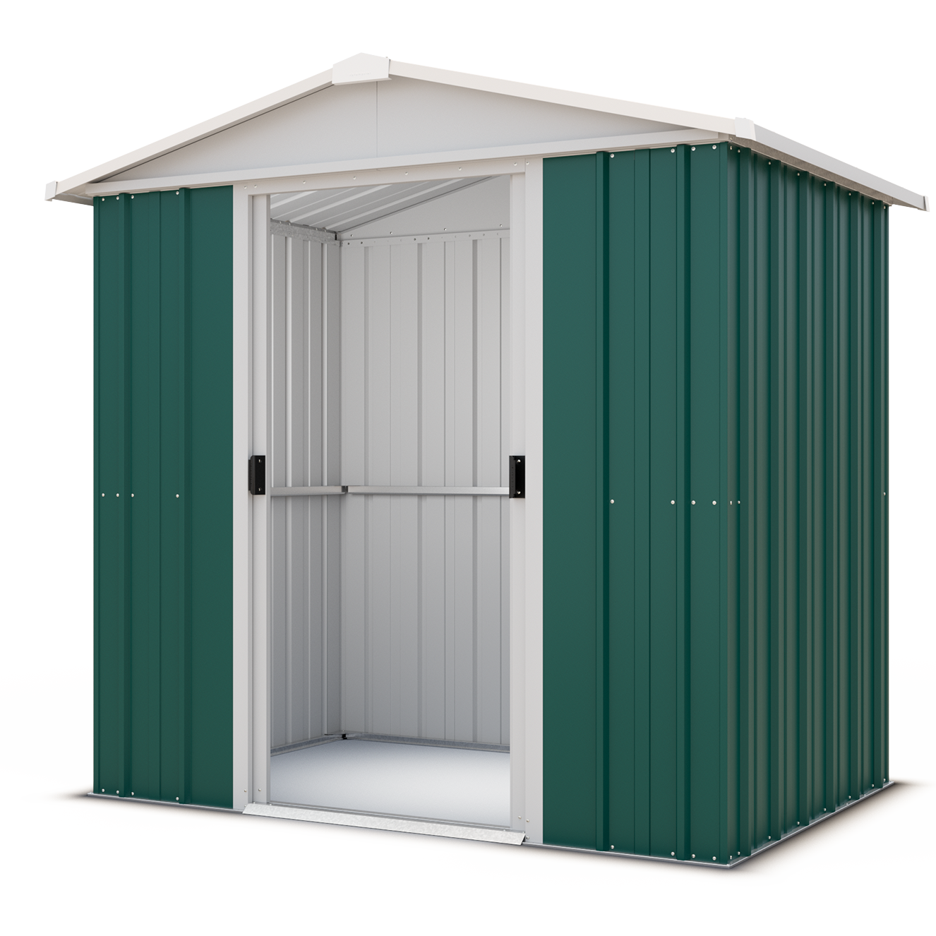 Yardmaster 'Emerald' 6'8 x 6'6 Green Metal Shed