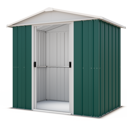 Yardmaster 'Emerald' 6'8 x 6'6 Green Metal Shed
