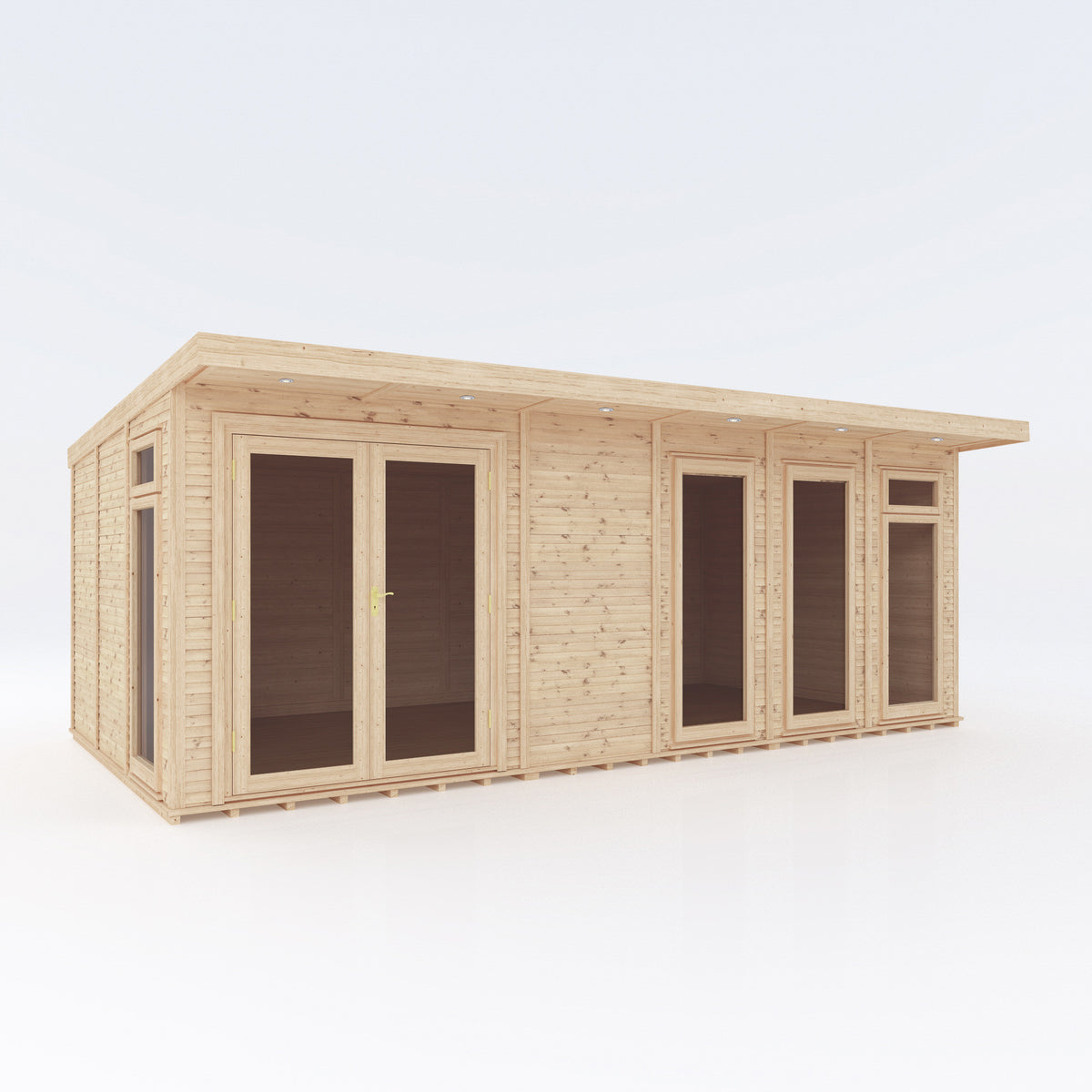 6m x 3m insulated garden room product shot on white background