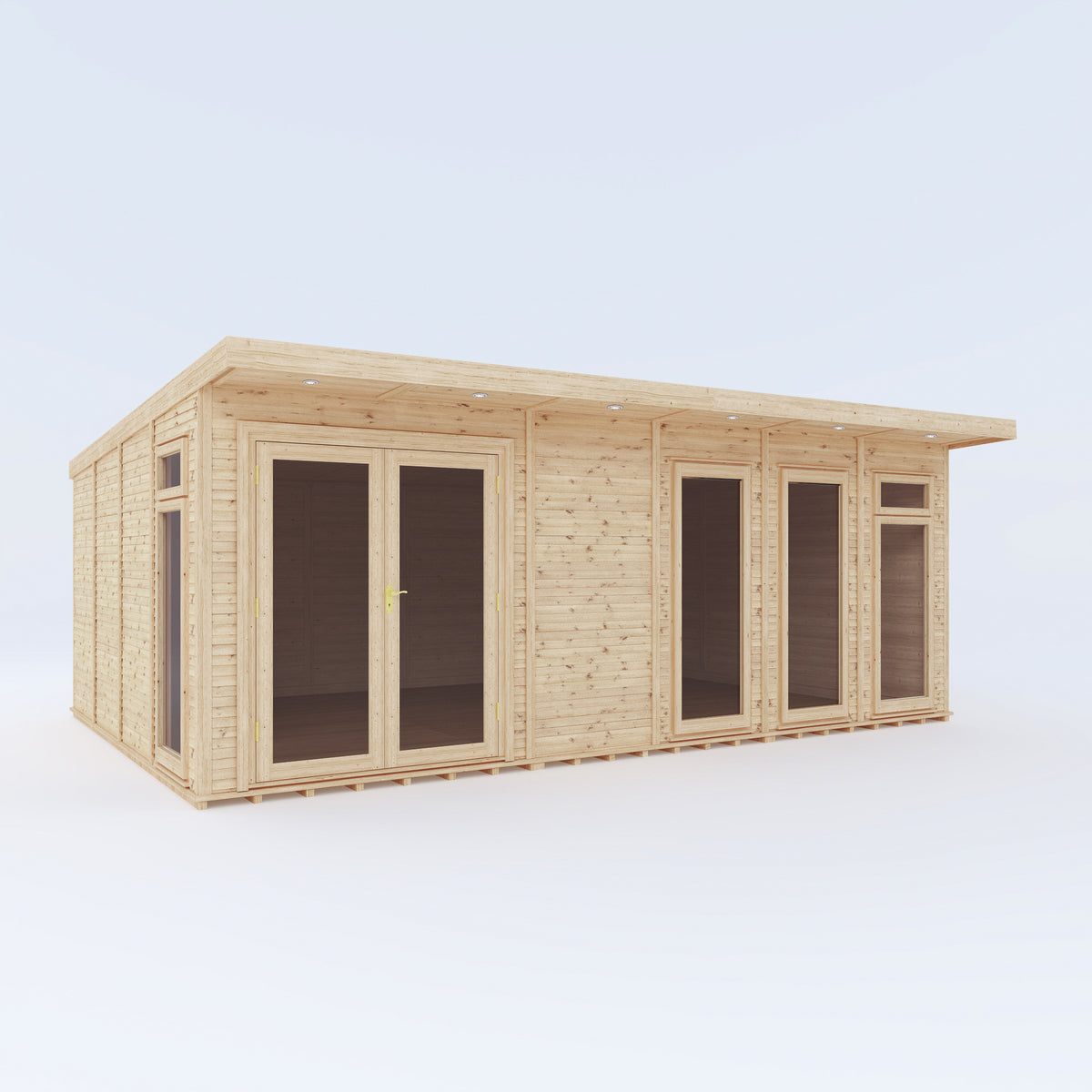 6m x 4m insulated garden room product shot on white background
