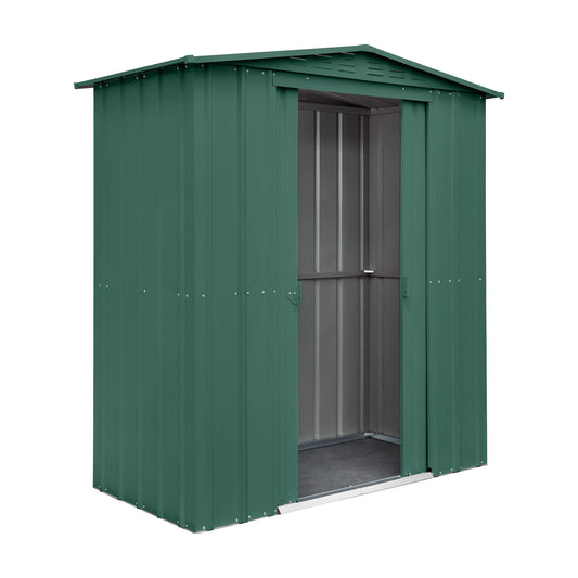 Globel 6 x 3 Green Apex Metal Shed