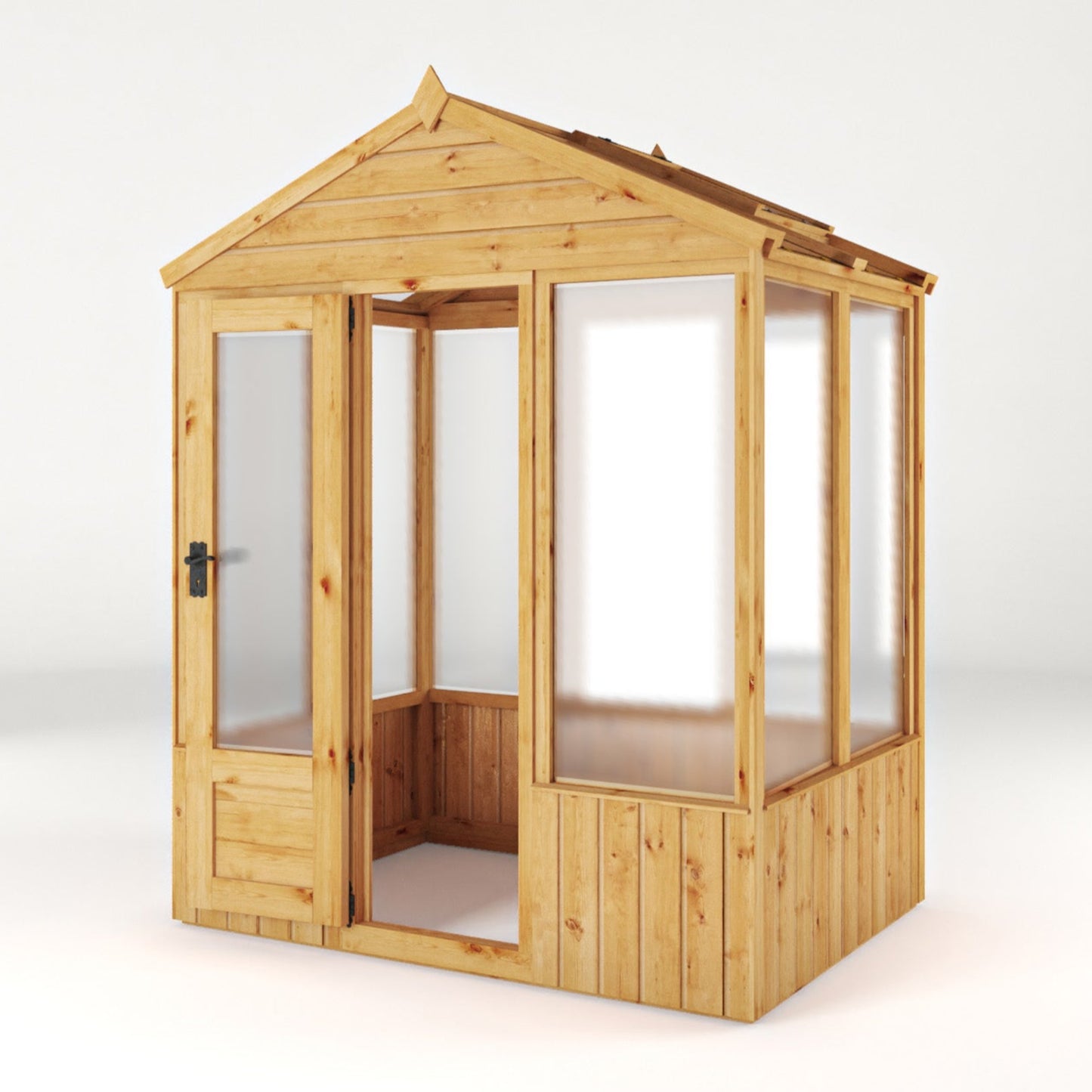 6 x 4 Woodsman Apex Polycarbonate Greenhouse