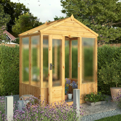 6 x 4 Woodsman Apex Polycarbonate Greenhouse
