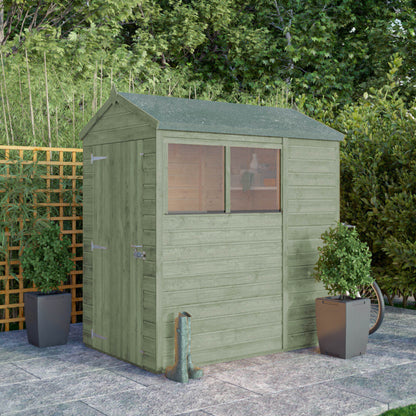 6 x 4 Ready Painted Woodsman Shiplap Apex Wooden Shed