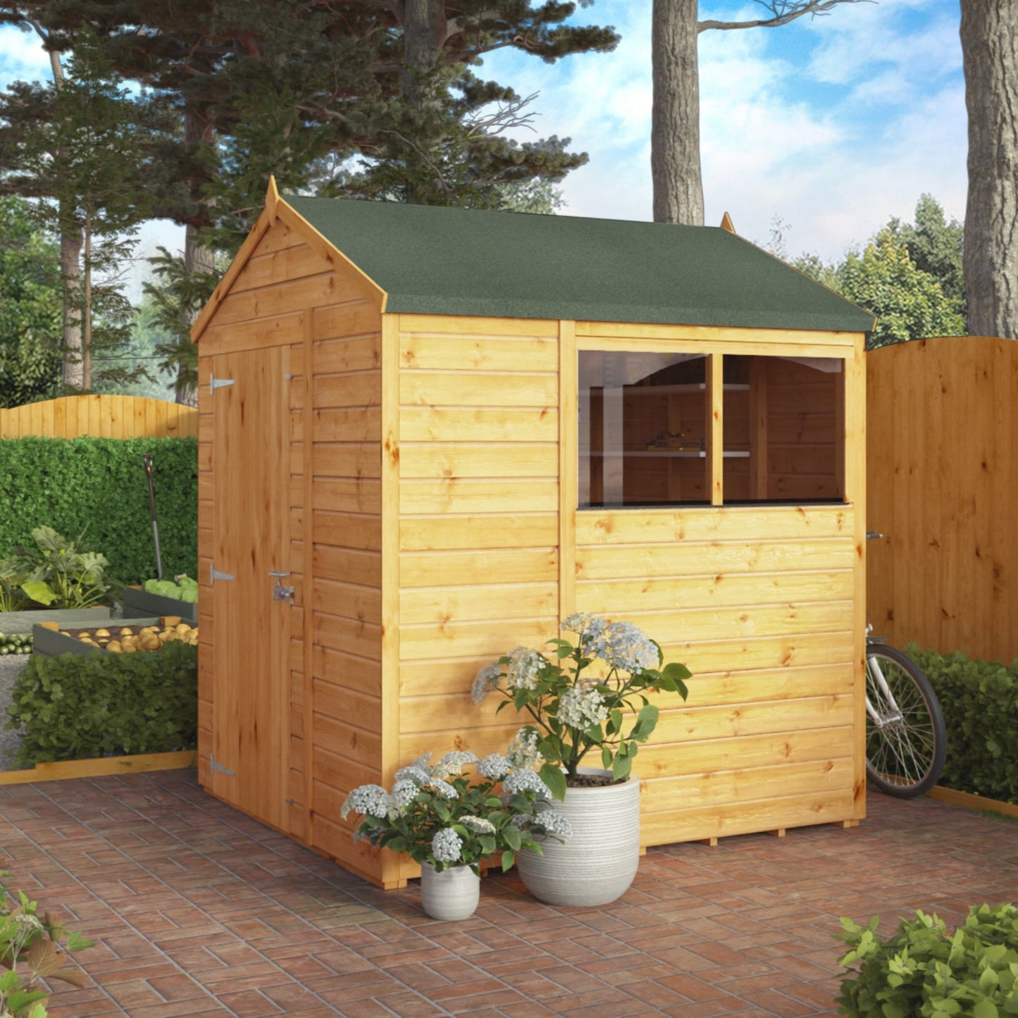 6 x 6 Woodsman Shiplap Apex Wooden Shed