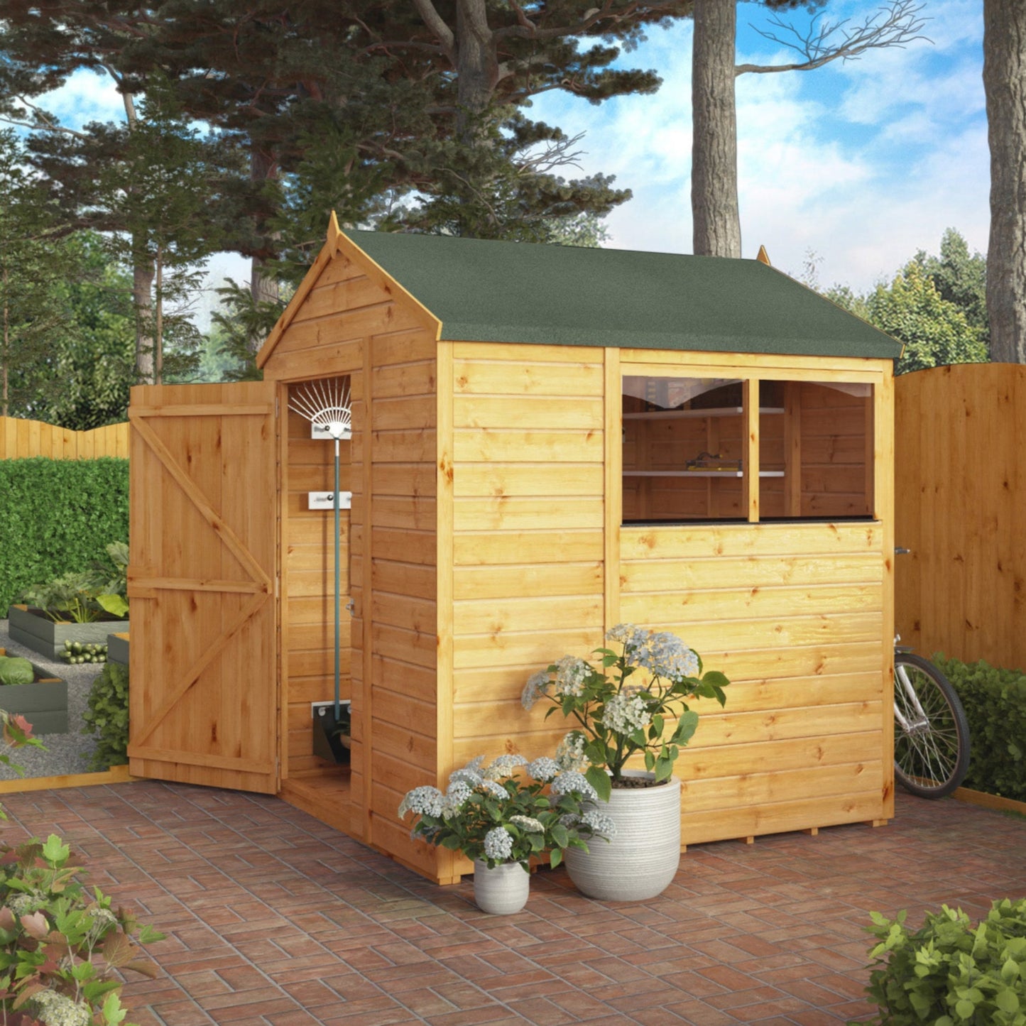 6 x 6 Woodsman Shiplap Apex Wooden Shed