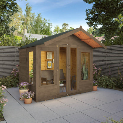 6 x 8 Premium Ready Painted Sussex Summerhouse