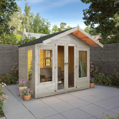 6 x 8 Premium Ready Painted Sussex Summerhouse