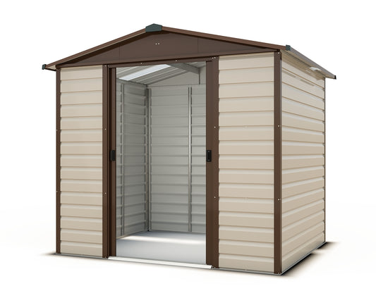Yardmaster 'Shiplap' Deluxe 8' x 6' Metal Shed