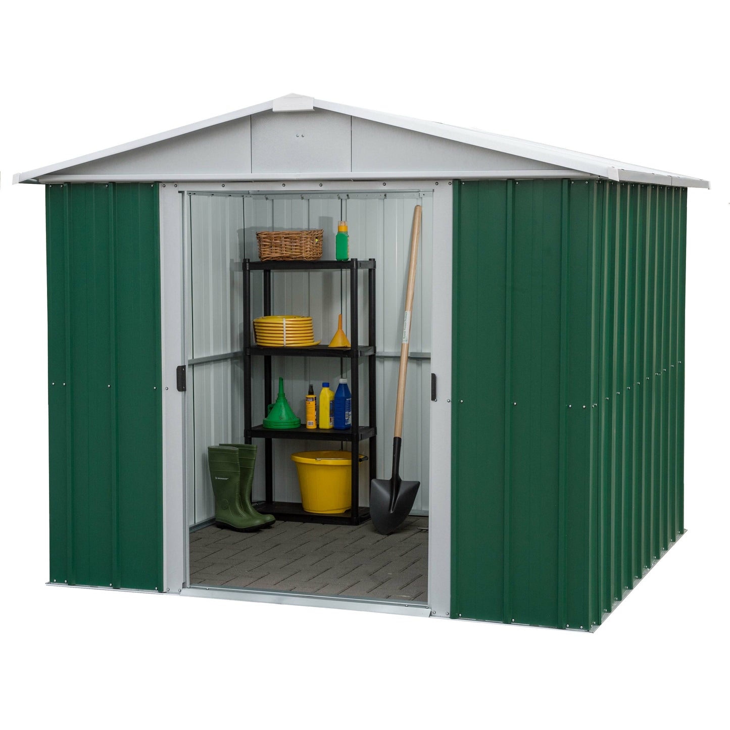 Yardmaster 'Emerald' 8' x 7' Green Metal Shed