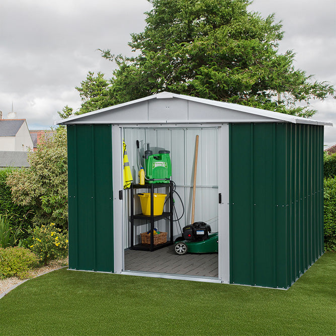 Yardmaster 'Emerald' 8' x 9' Green Metal Shed